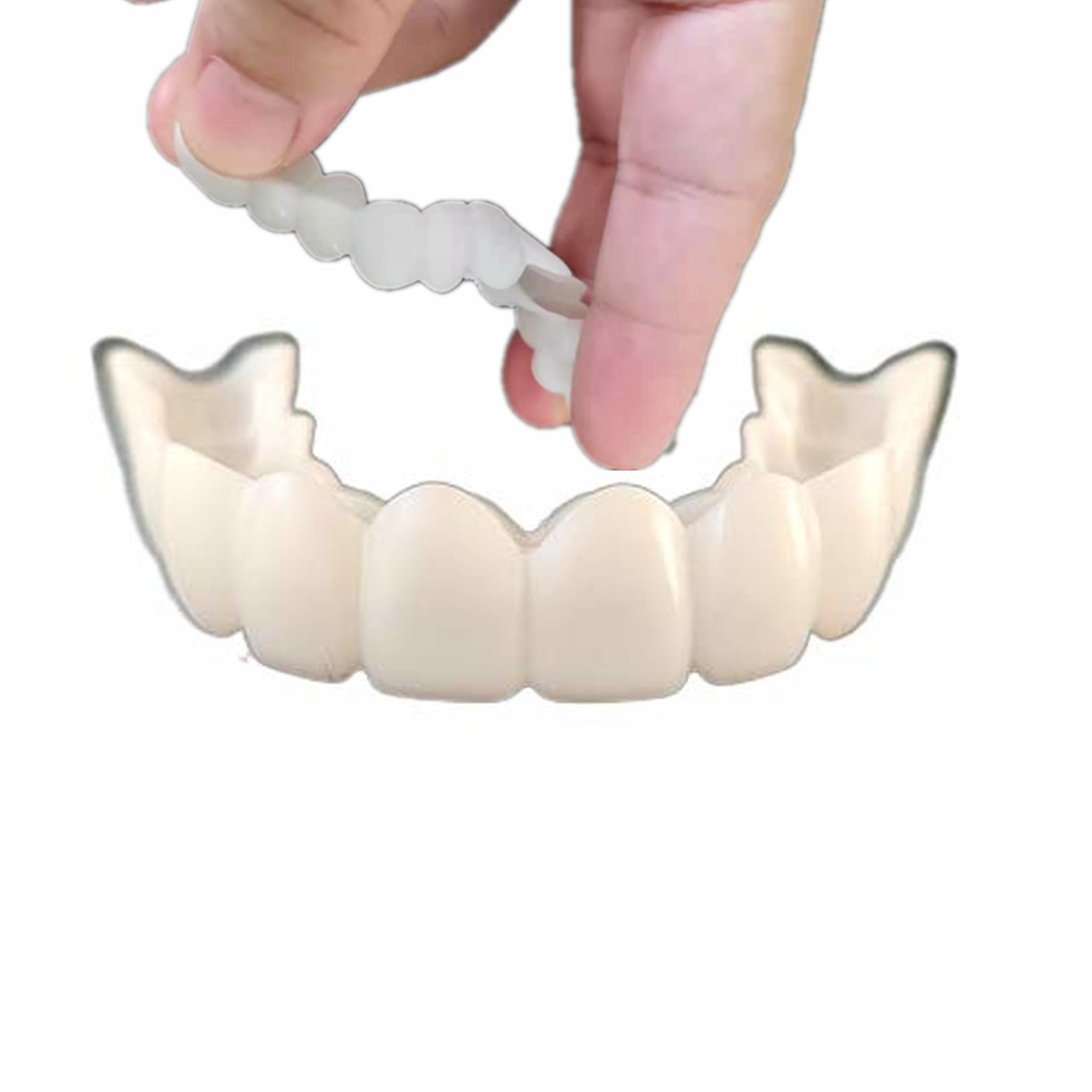 Teeth Whitening Moulds - ซิลิโคนเจลทันตกรรม Upper ปลอมฟันปลอมฟันฝาครอบ Smile Veneers ฟันปลอม