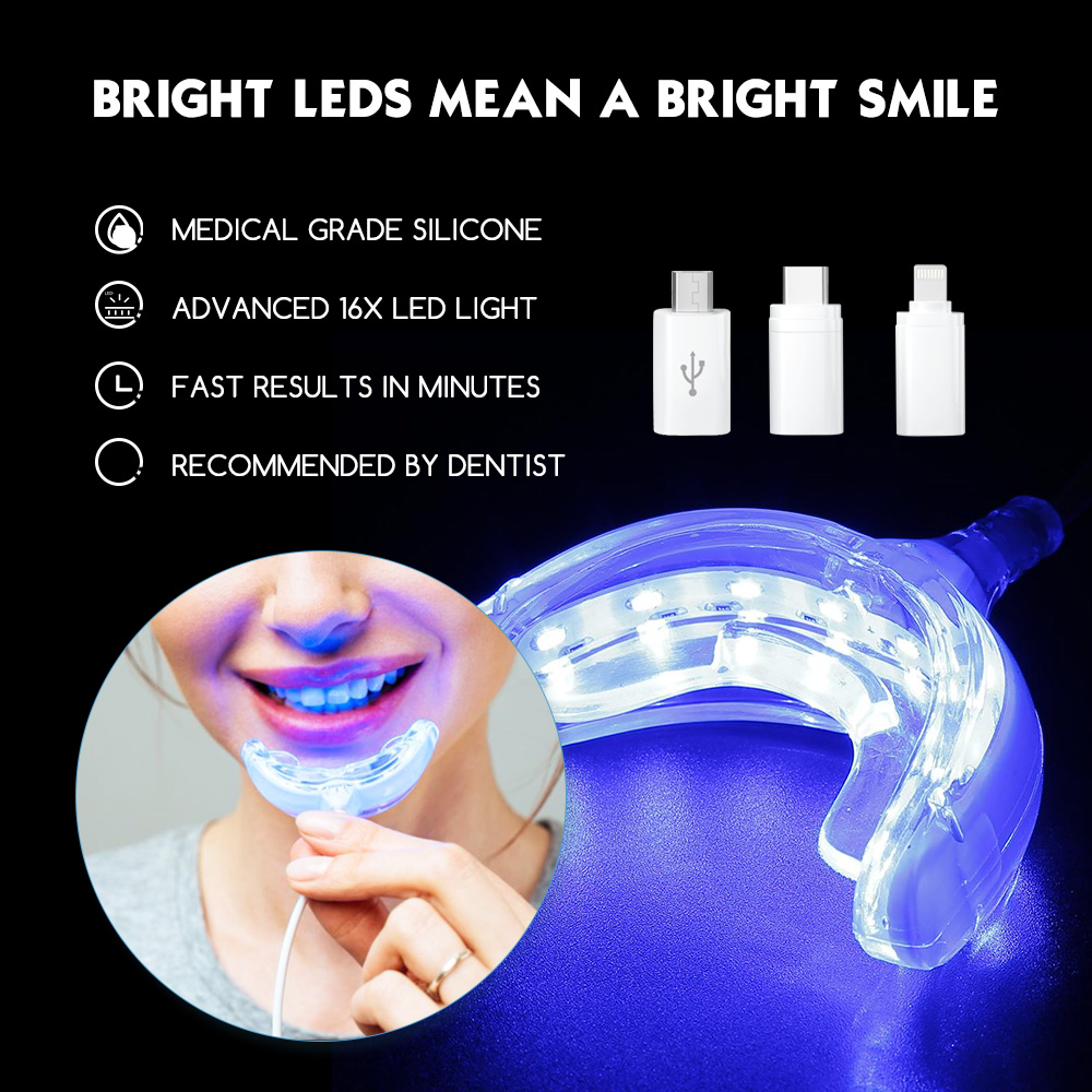 Teeth Whitening Pens - Luxsmile สมาร์ท LED ฟันไวท์เทนนิ่งแบบพกพา USB ชาร์จ