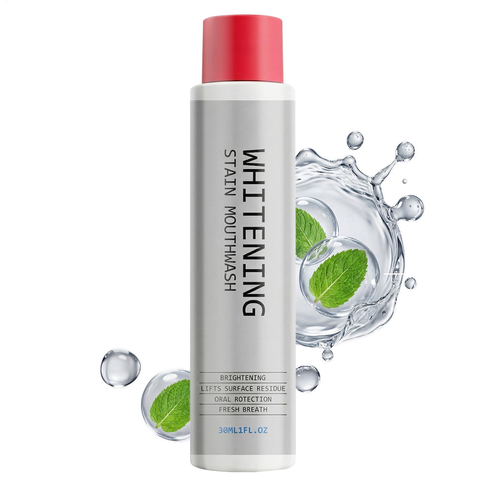 Teeth Whitening Mouthwash - น้ำยาบ้วนปากขจัดคราบ 30 มล. ช่วยขจัดคราบและกลิ่นปาก ดูแลฟันให้ขาว ขจัดกลิ่นปาก