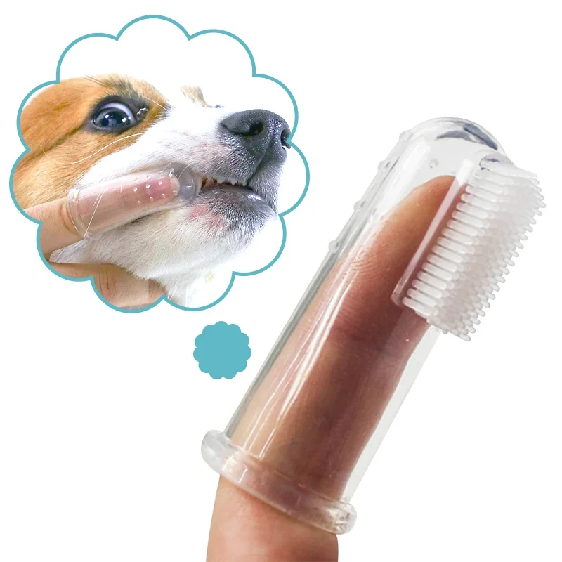 Teeth Whitening Mouthwash - Super Soft สัตว์เลี้ยงแปรงสีฟันนิ้วมือตุ๊กตาสุนัขแปรง Bad Breath Tartar