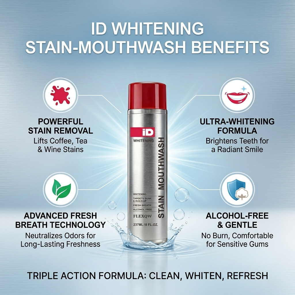ฮิสไมล์ ไอดี ไวท์เทนนิ่ง สเตน  - Teeth Whitening Mouthwash บทวิจารณ์และราคา